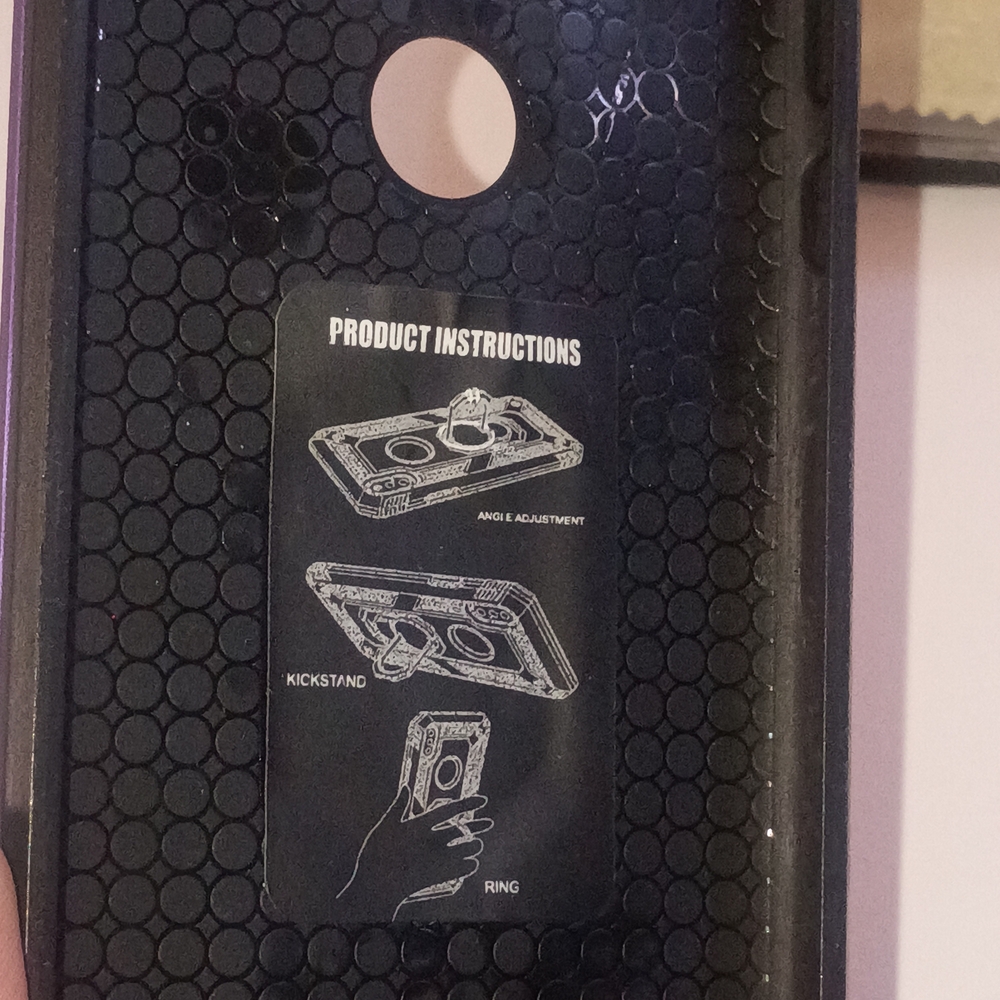 Gritup, Moto 7 Pro, Dual-Tone Purple and Black Case - Picture 4 of 7